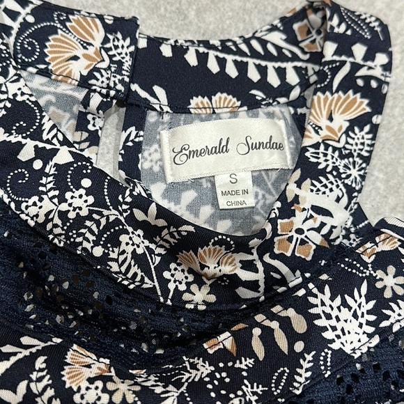 Sleeveless maxi dress embroidered lace jersey stretch Sz S - Picture 9 of 11